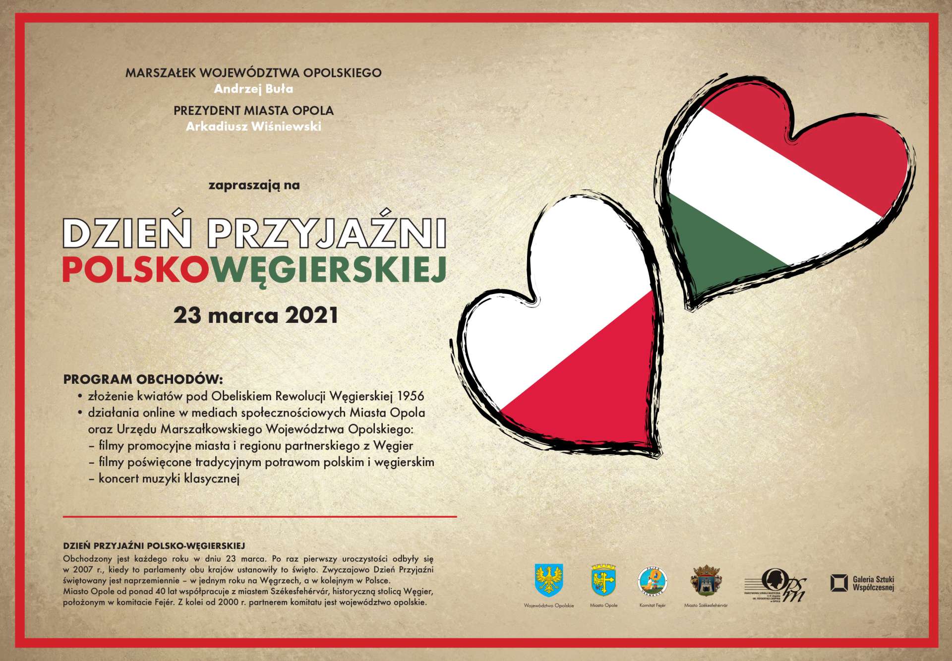 Plakat - Dzień Przyjaźni Polsko-Węgierskiej